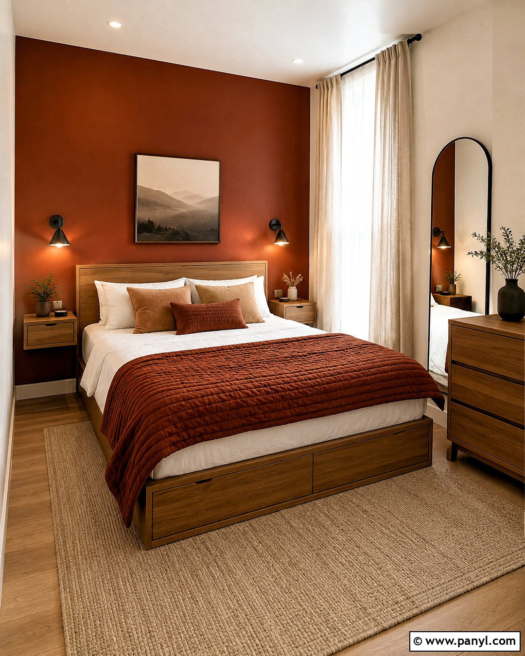 Dark Orange Small Bedroom - 20 dark orange bedroom ideas