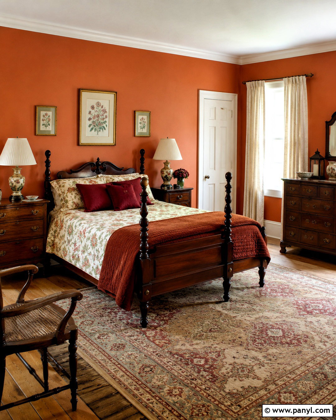 Dark Orange Vintage Bedroom - 20 dark orange bedroom ideas