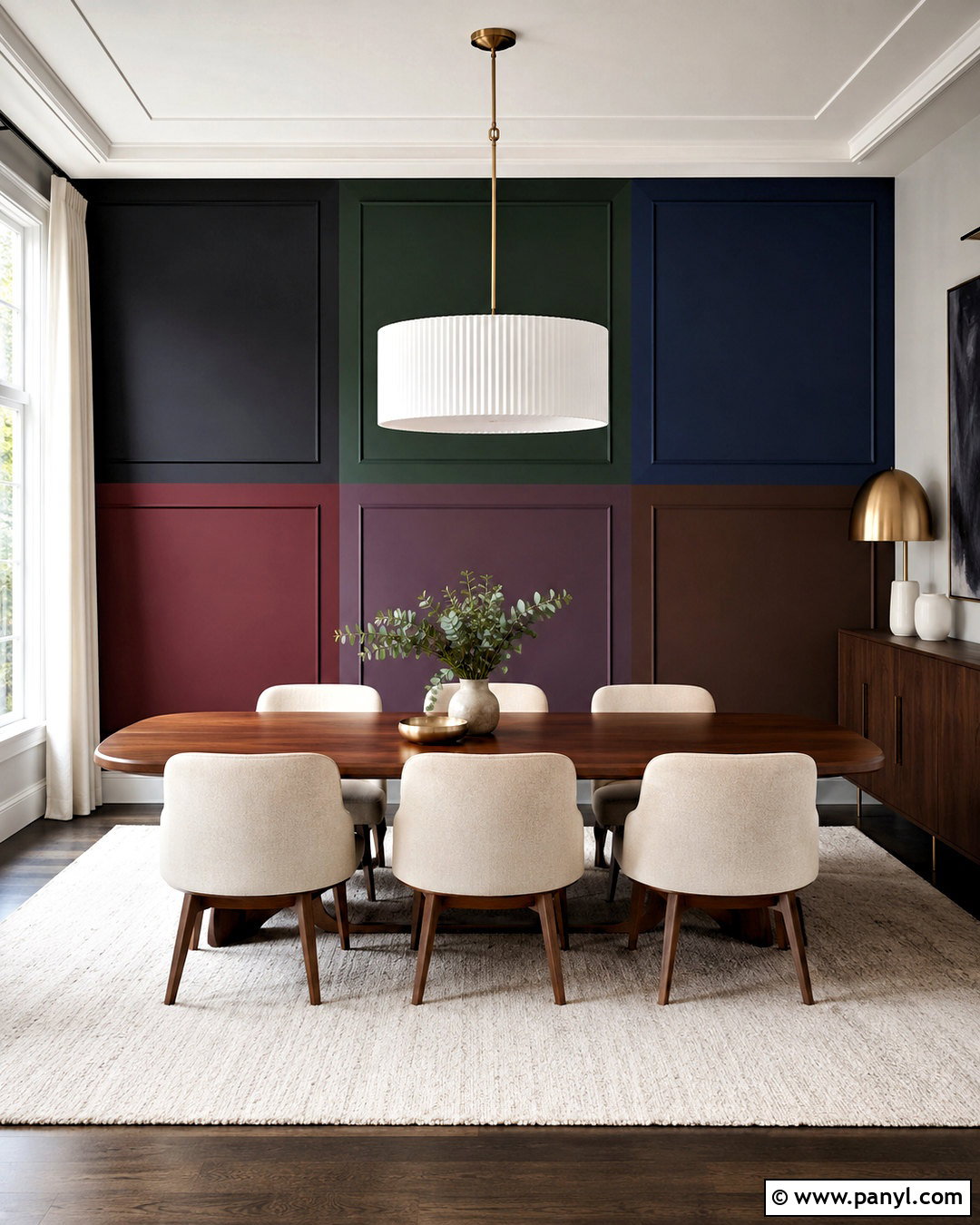 Dark Paint Swatch Wall - 20 paint swatches wall ideas