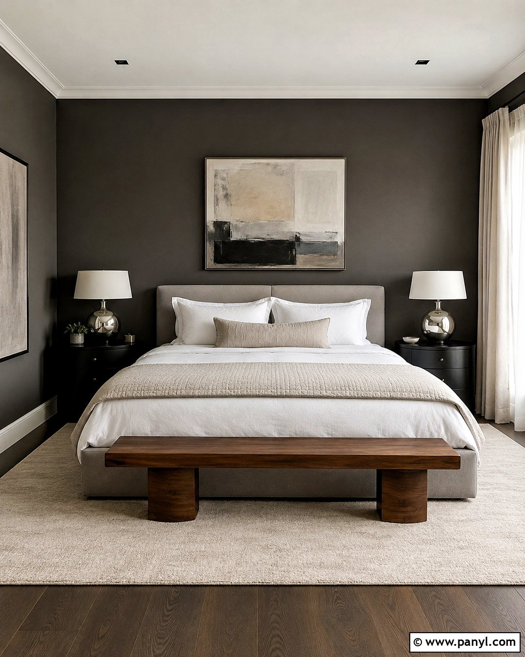 Dark Pewter Bedroom Walls - 20 dark bedroom wall colors