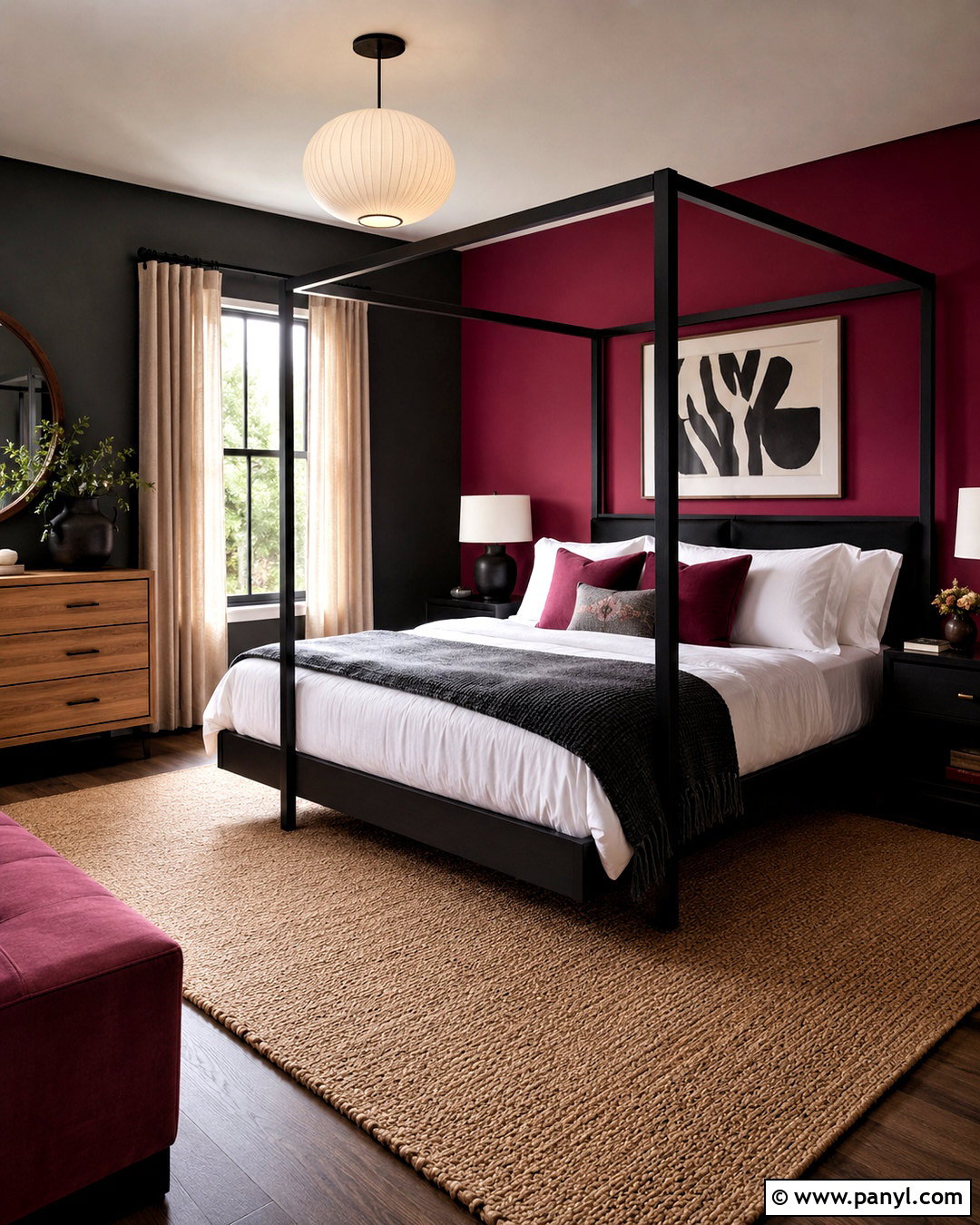 Dark Pink And Black Bedroom - 20 dark pink bedroom ideas
