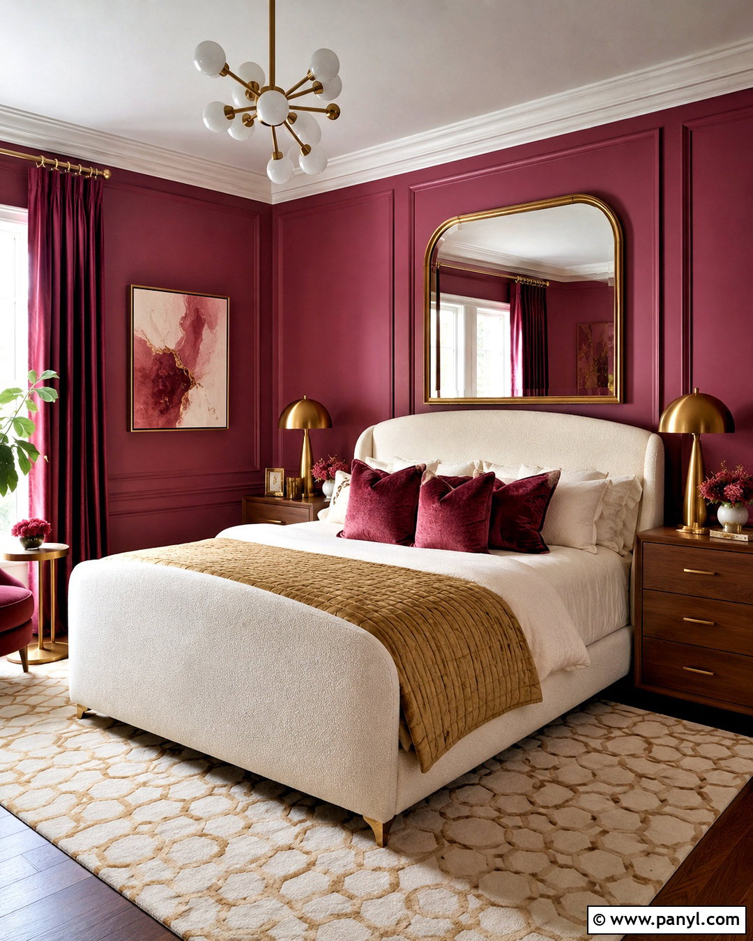 Dark Pink And Gold Bedroom - 20 dark pink bedroom ideas