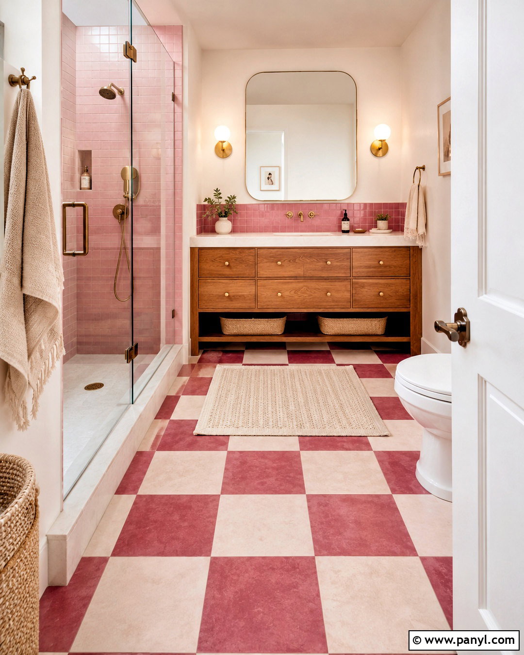 20 Dark Pink Bathroom Ideas for a Playful, Polished Makeover
