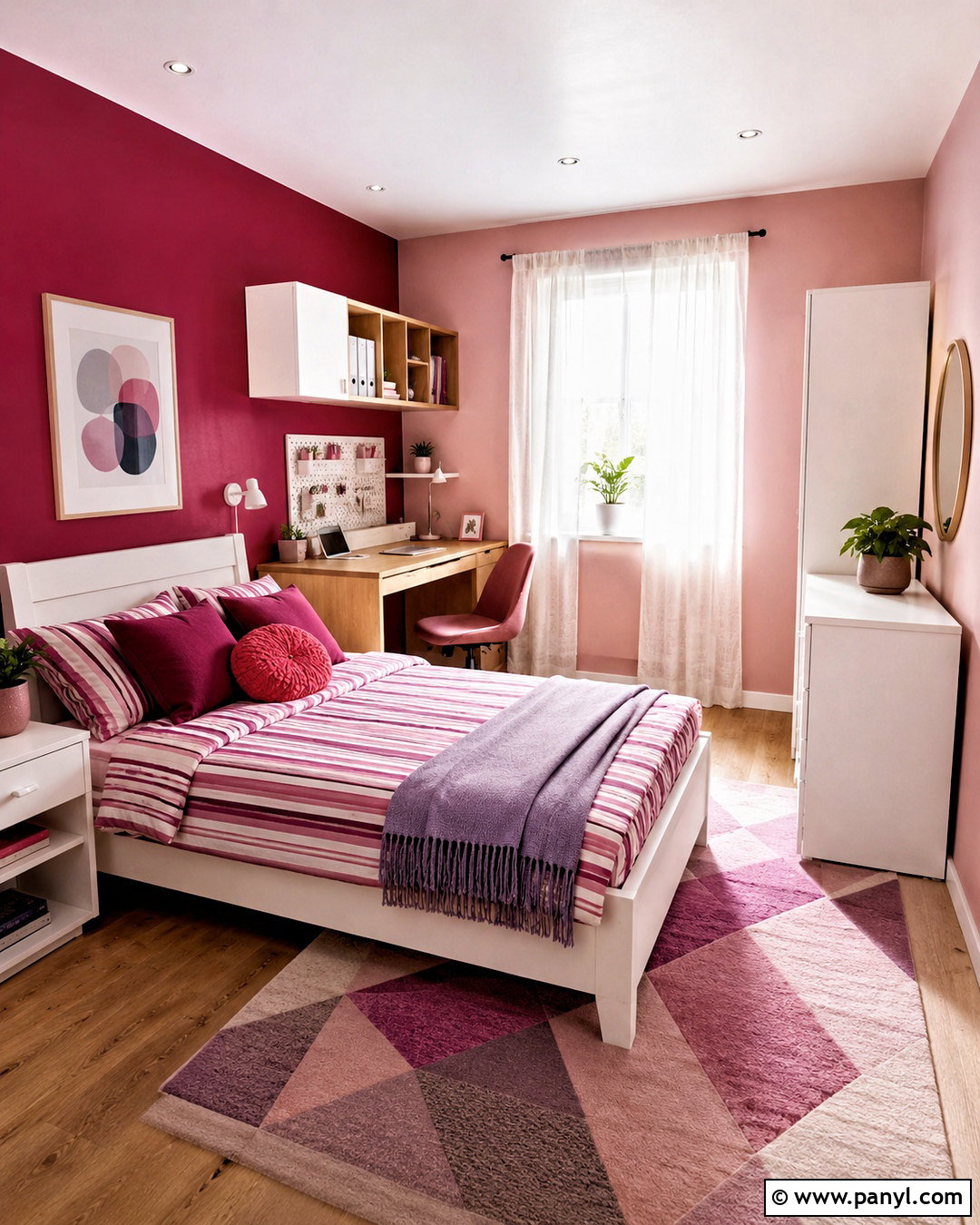 Dark Pink Teen Bedroom - 20 dark pink bedroom ideas