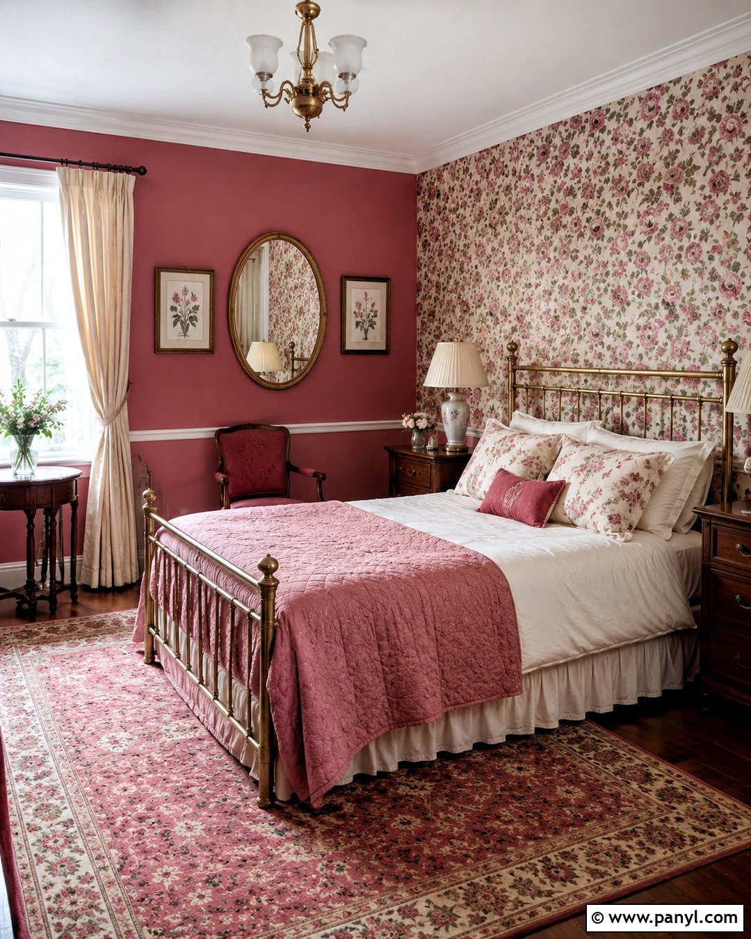 Dark Pink Vintage Bedroom - 20 dark pink bedroom ideas