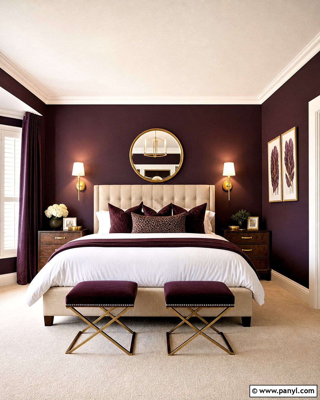 Dark Plum And Gold Bedroom - 20 dark plum bedroom ideas