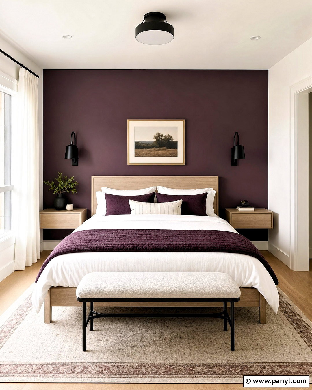 Dark Plum And White Bedroom - 20 dark plum bedroom ideas