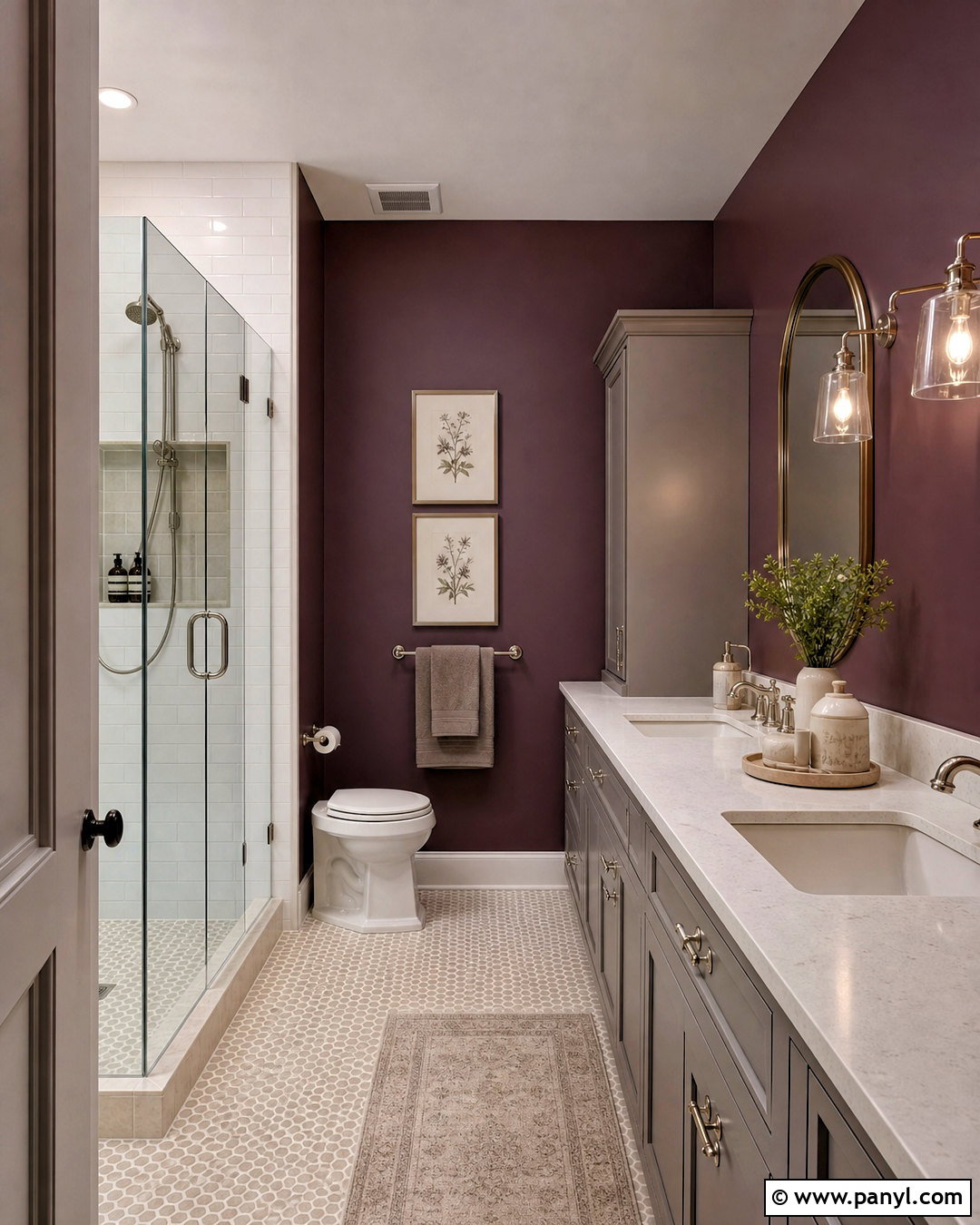 Dark Plum Bathroom Paint - 20 dark bathroom paint colors