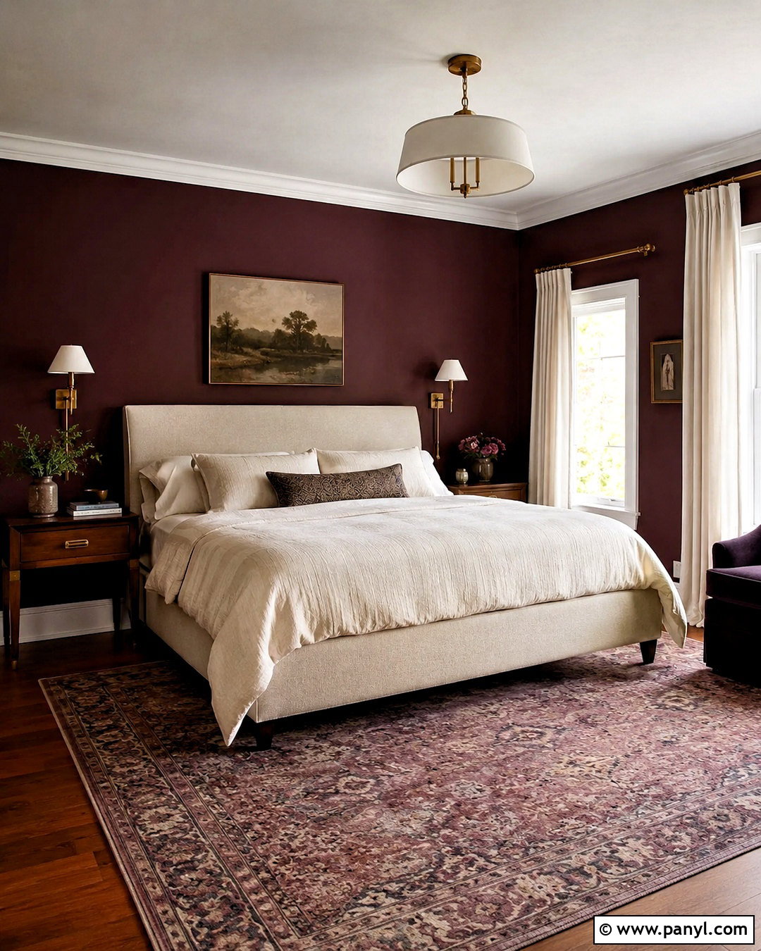 Dark Plum Purple Bedroom - 20 moody purple bedroom ideas
