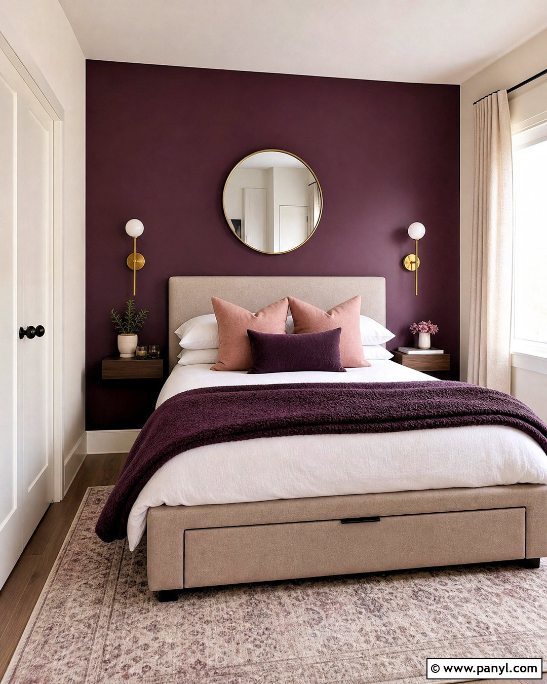 Dark Plum Small Bedroom - 20 dark plum bedroom ideas