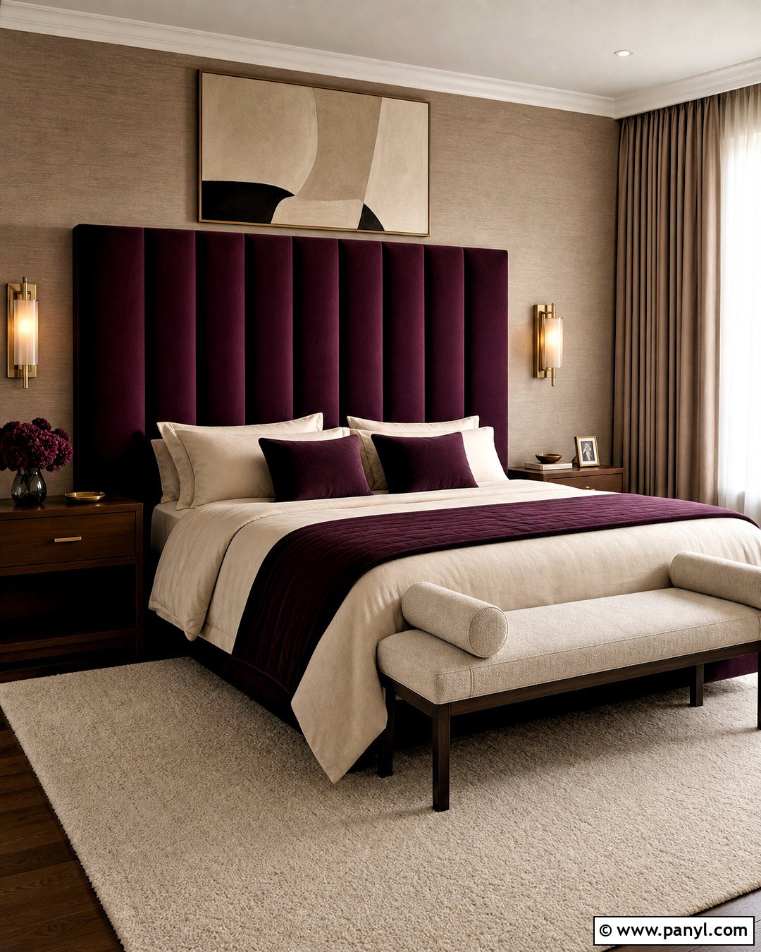 Dark Plum Velvet Bedroom - 20 dark plum bedroom ideas