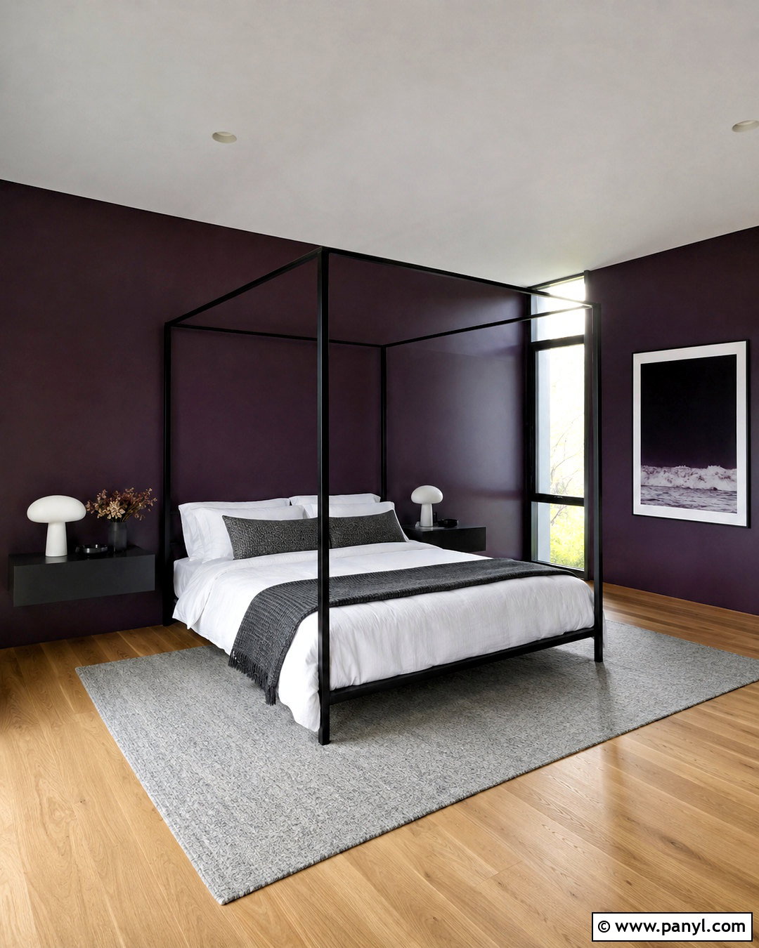 Dark Purple And Black Bedroom - 20 dark purple bedroom ideas