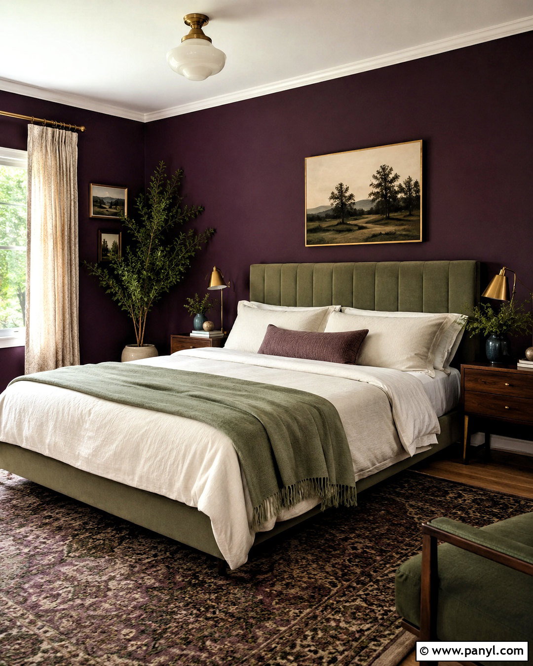Dark Purple And Sage Green Bedroom - 20 dark purple bedroom ideas