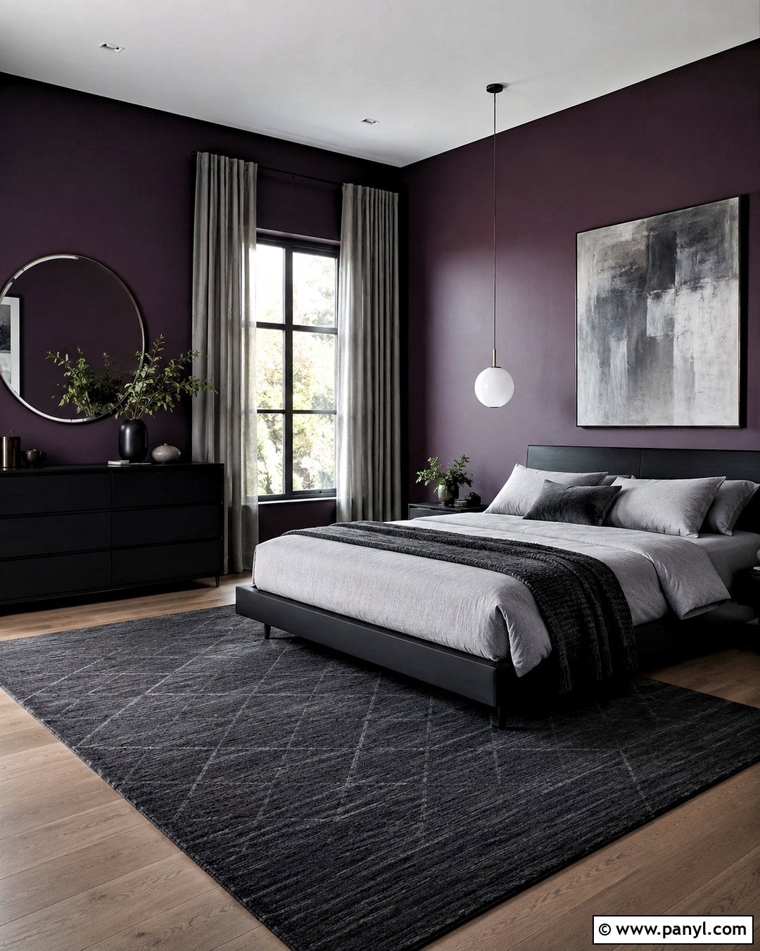 Dark Purple Bedroom With Black Furniture - 20 dark purple room aesthetic ideas