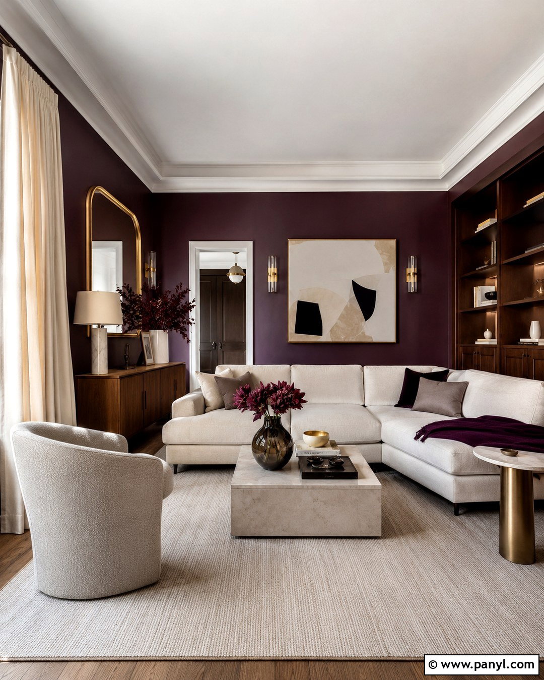 Dark Purple Brown Walls - 20 Purple Brown Wall Color Ideas