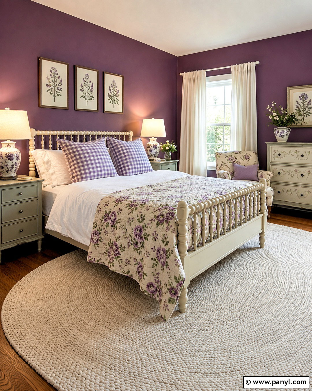 Dark Purple Cottage Bedroom - 20 dark purple room aesthetic ideas