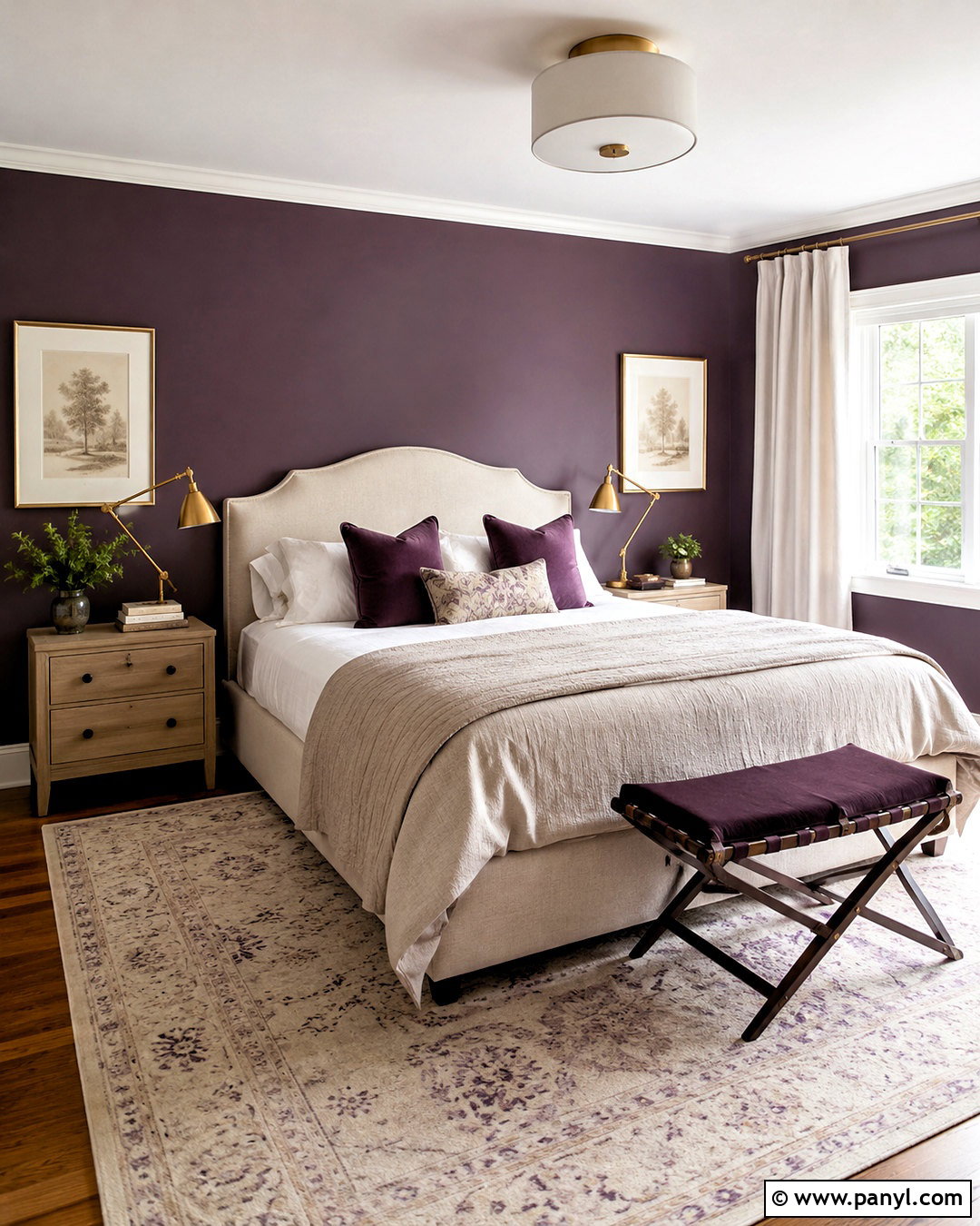 Dark Purple Guest Bedroom - 20 dark purple bedroom ideas