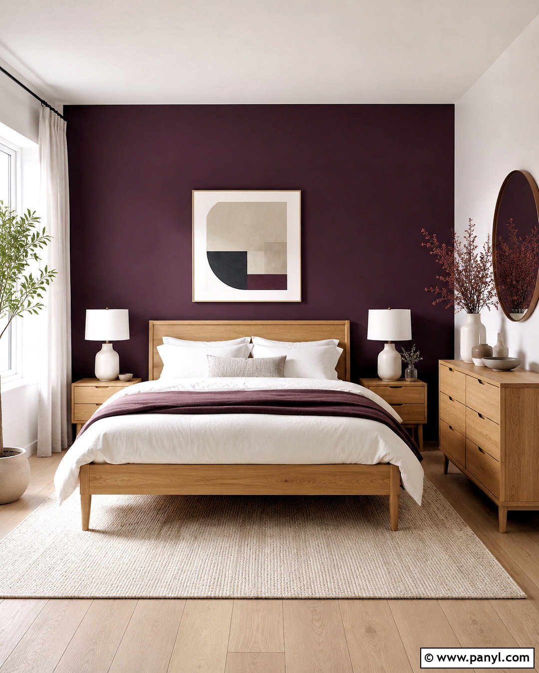 Dark Purple Scandinavian Bedroom - 20 dark purple room aesthetic ideas