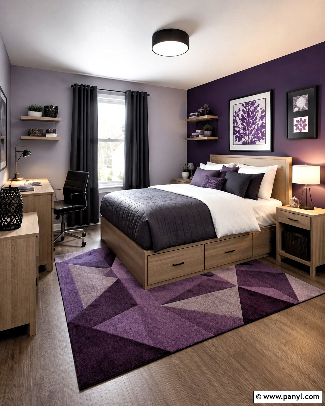 Dark Purple Teen Bedroom - 20 dark purple bedroom ideas