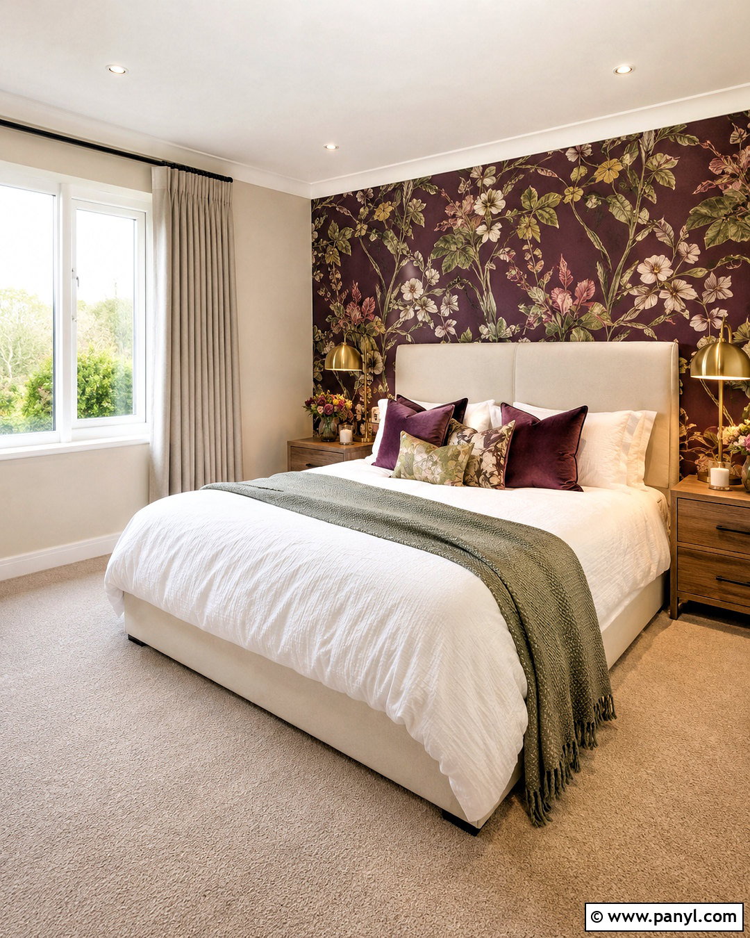 Dark Purple Wallpaper Accent Wall - 20 dark purple accent wall bedroom ideas