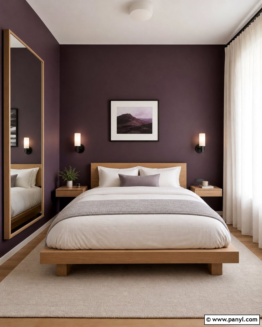 Dark Purple Walls In A Small Bedroom - 35 Dark Purple Walls