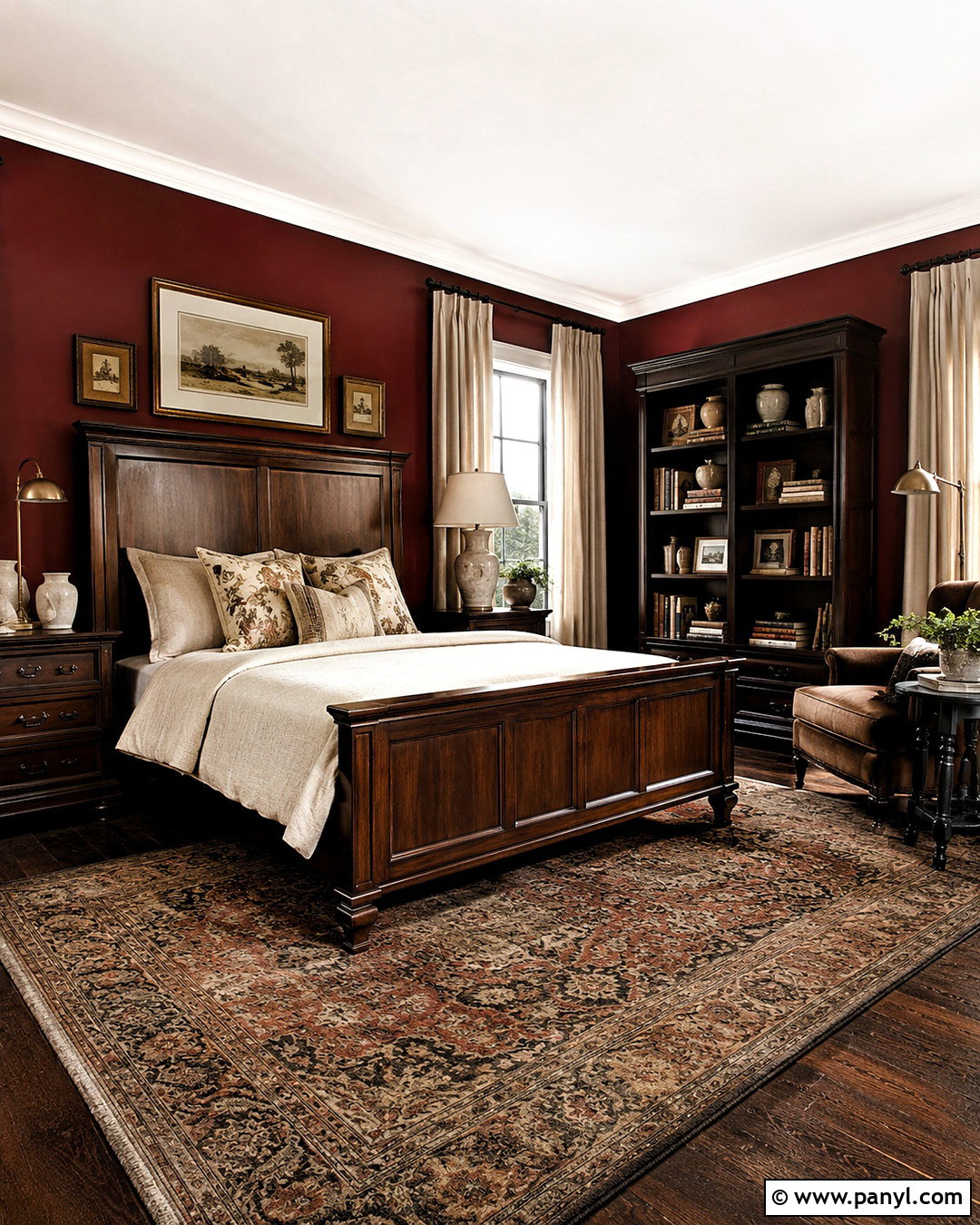 Dark Red And Dark Wood Room - 20 dark red room aesthetic ideas