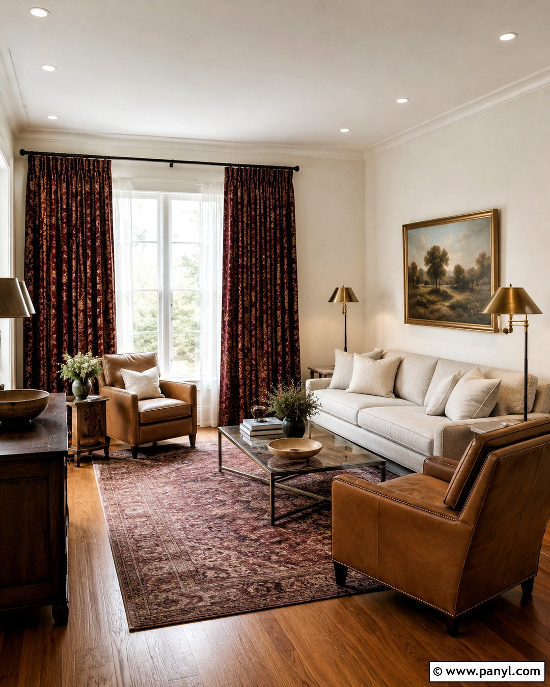 Dark Red Damask Living Room Curtains - 20 dark red damask fabric ideas