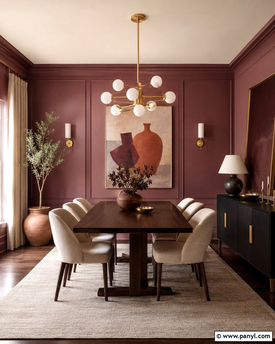 Dark Rose Dining Room Walls - 20 Rose Colored Walls