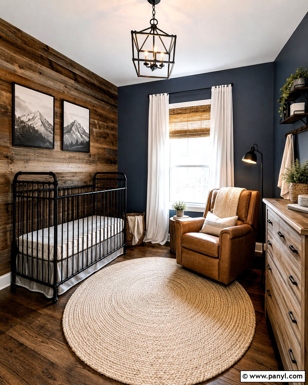 Dark Rustic Baby Room - 20 dark baby room ideas