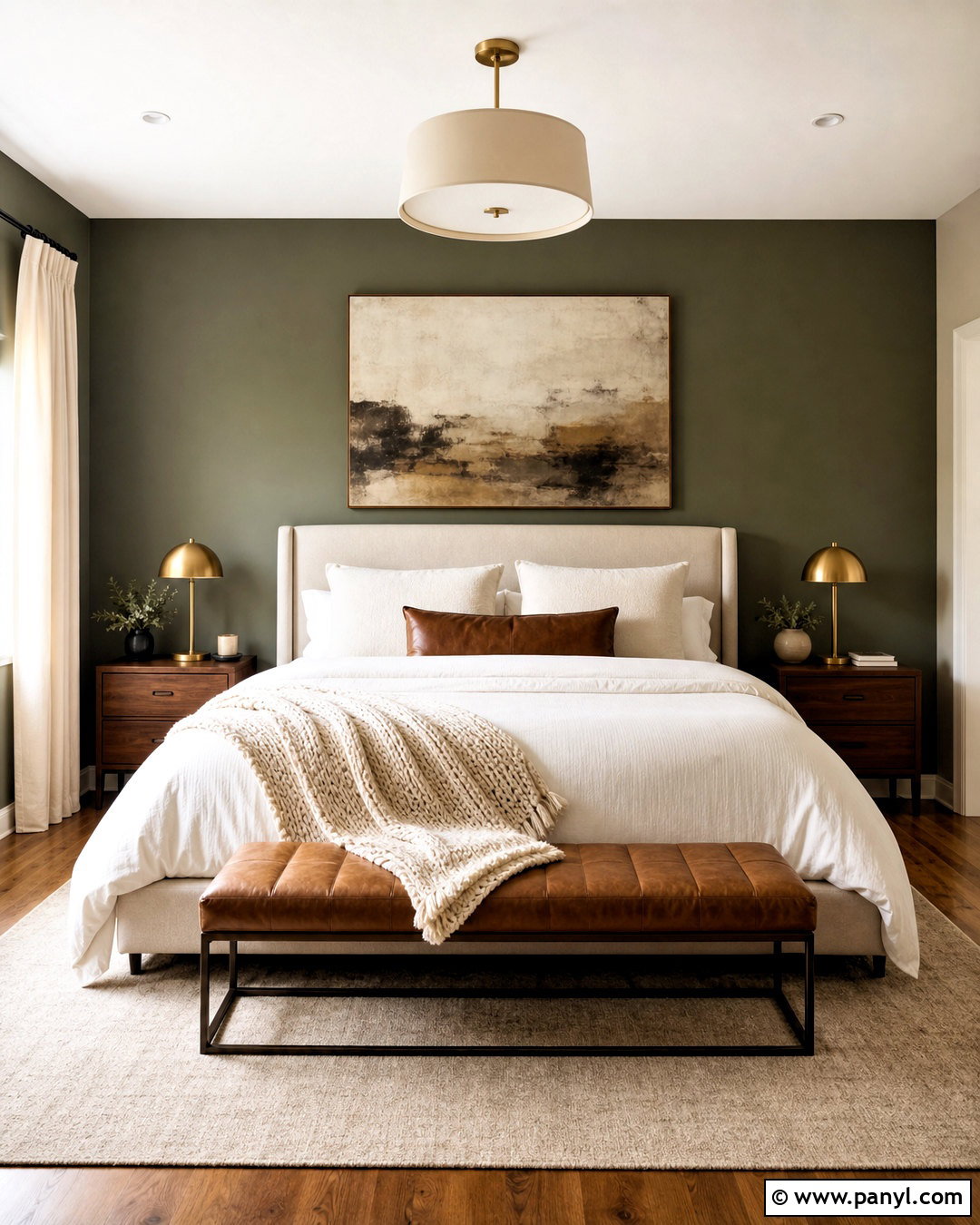 Dark Sage Accent Wall Bedroom - 20 sage accent wall bedroom ideas
