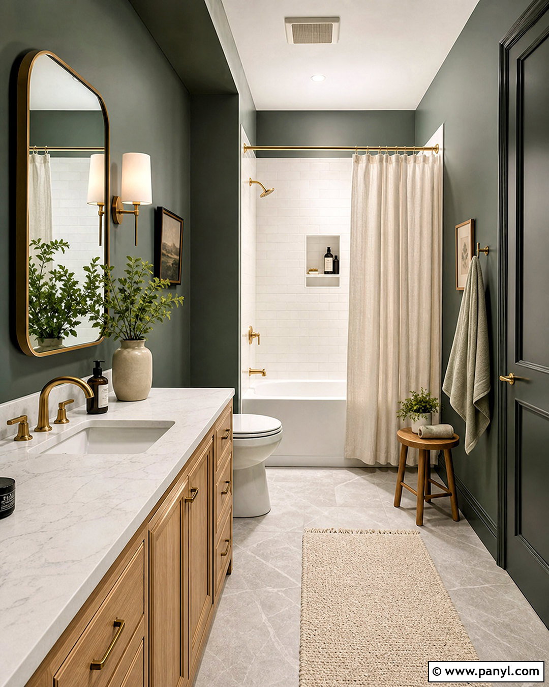 Dark Sage Bathroom Paint - 20 dark bathroom paint colors