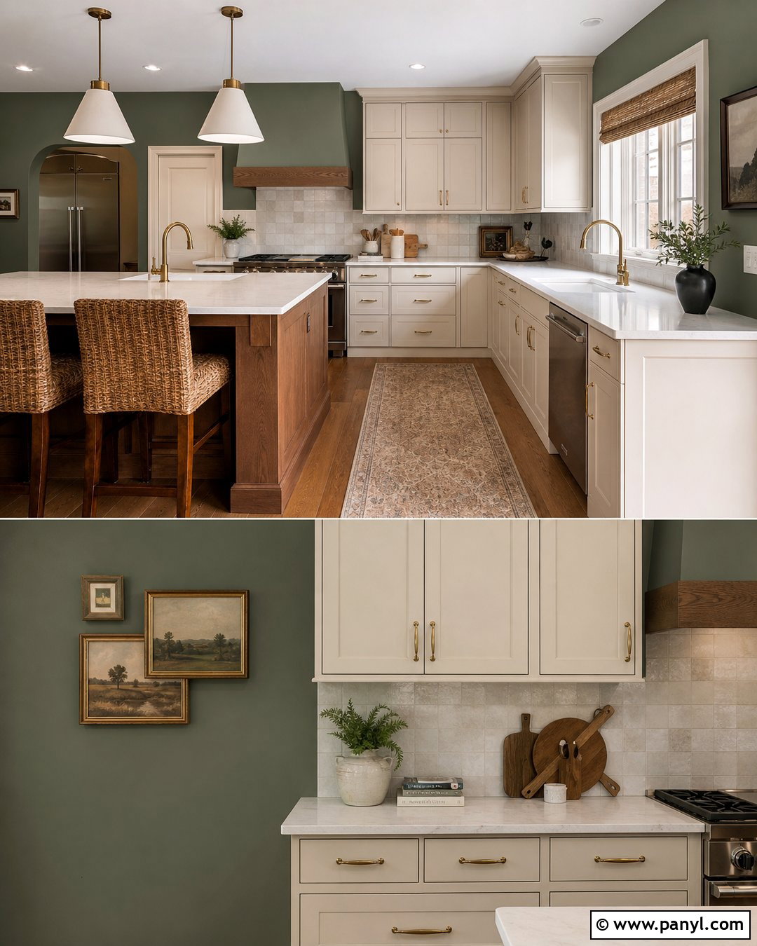 Dark Sage Green Kitchen Walls - 45 sage green kitchen walls