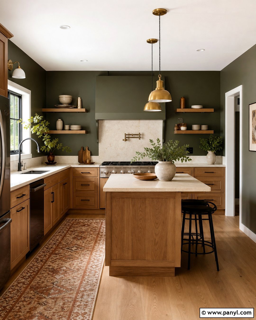 Dark Sage Kitchen Walls - 30 dark wall paint ideas