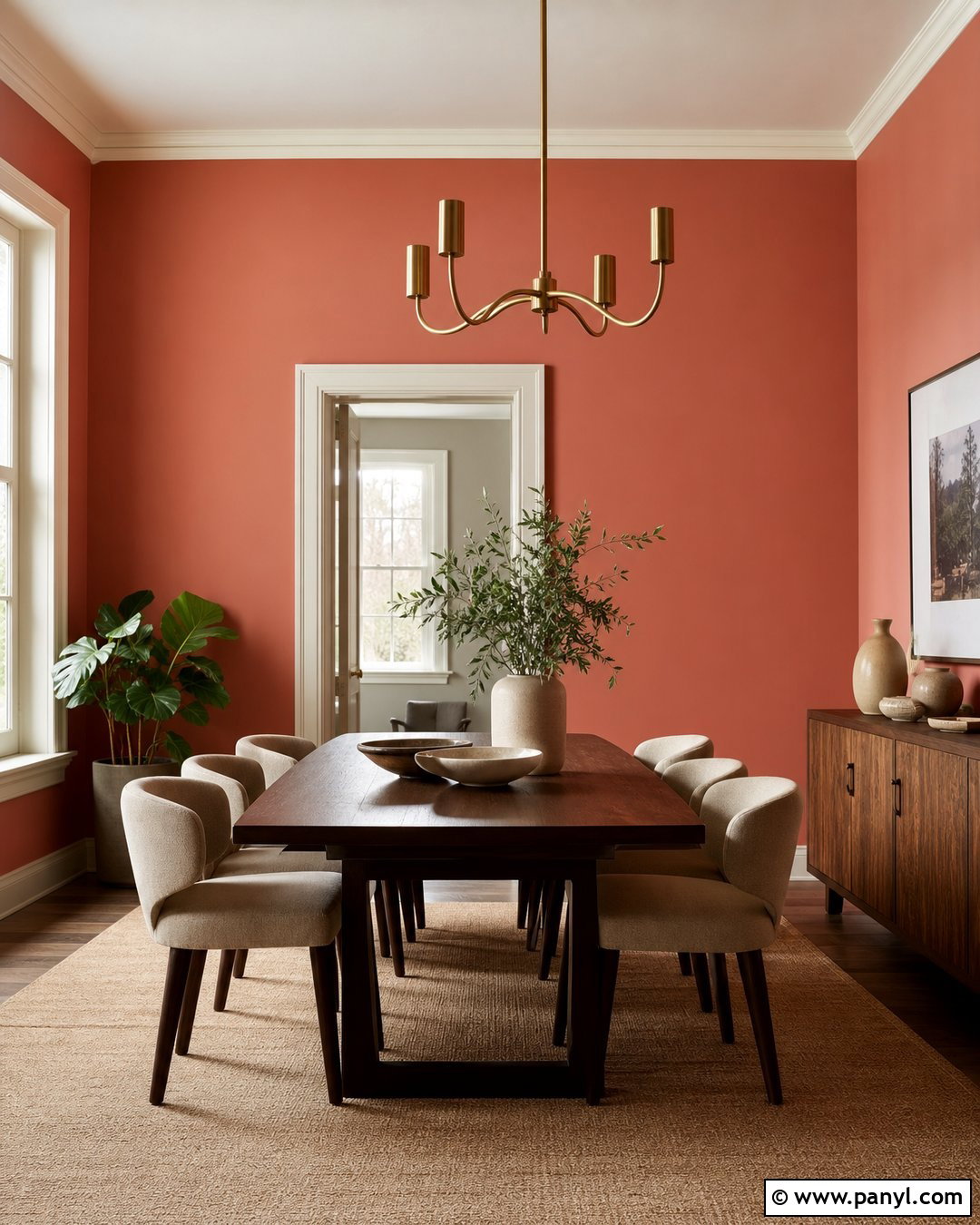 Dark Salmon Dining Room - 30 Salmon Wall Color Ideas