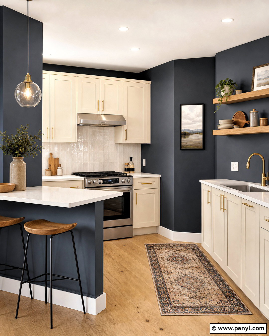 Dark Small Kitchen Walls - 20 dark kitchen walls