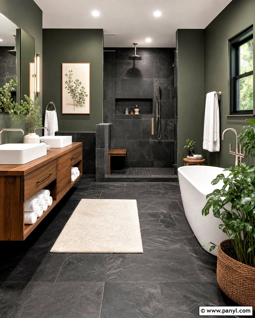 Dark Spa Bathroom - 20 dark bathroom design ideas