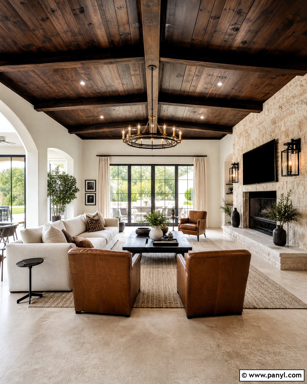 Dark Stained Knotty Pine Ceiling - 20 knotty pine ceiling ideas
