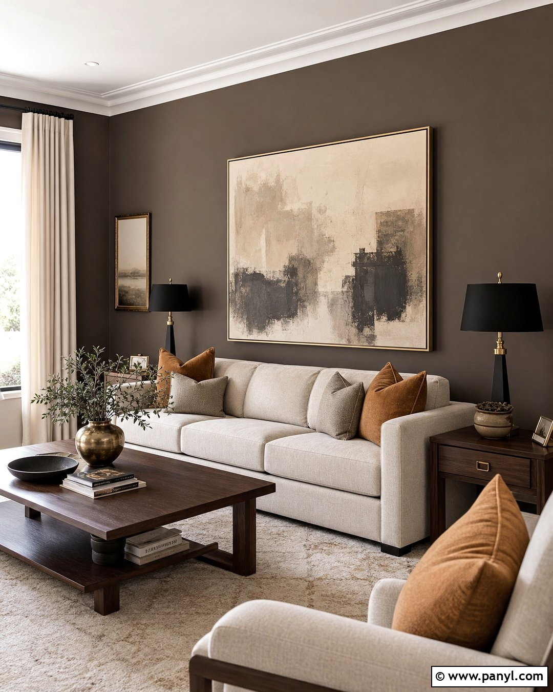 Dark Taupe Accent Wall Living Room - 25 Taupe Accent Wall Living Room Ideas