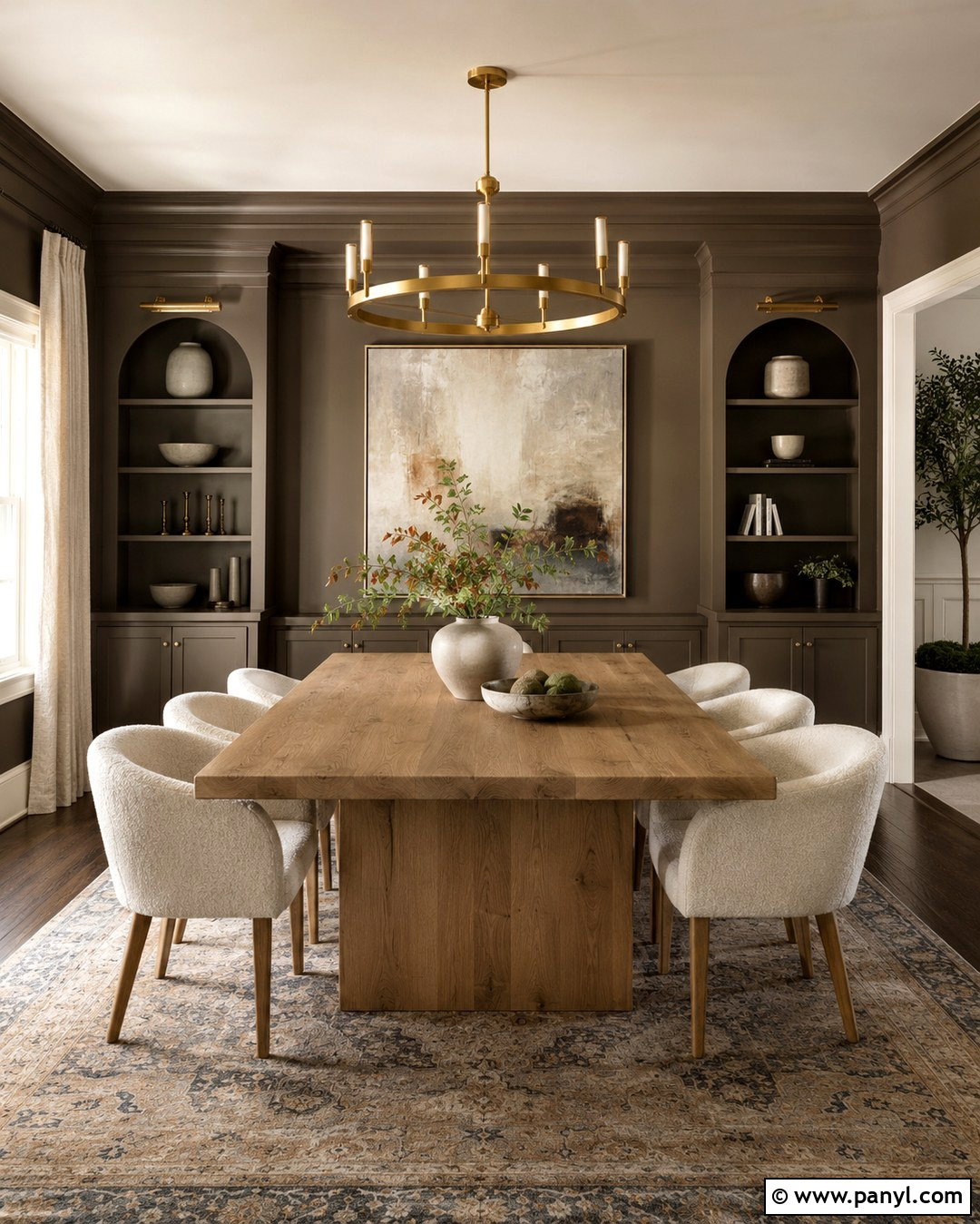 Dark Taupe Brown Dining Room - 20 Taupe Brown Wall Paint Ideas