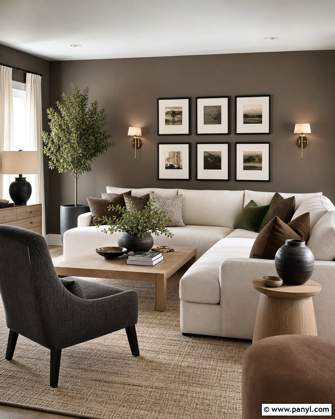 Dark Taupe Living Room Walls - 35 dark wall colors