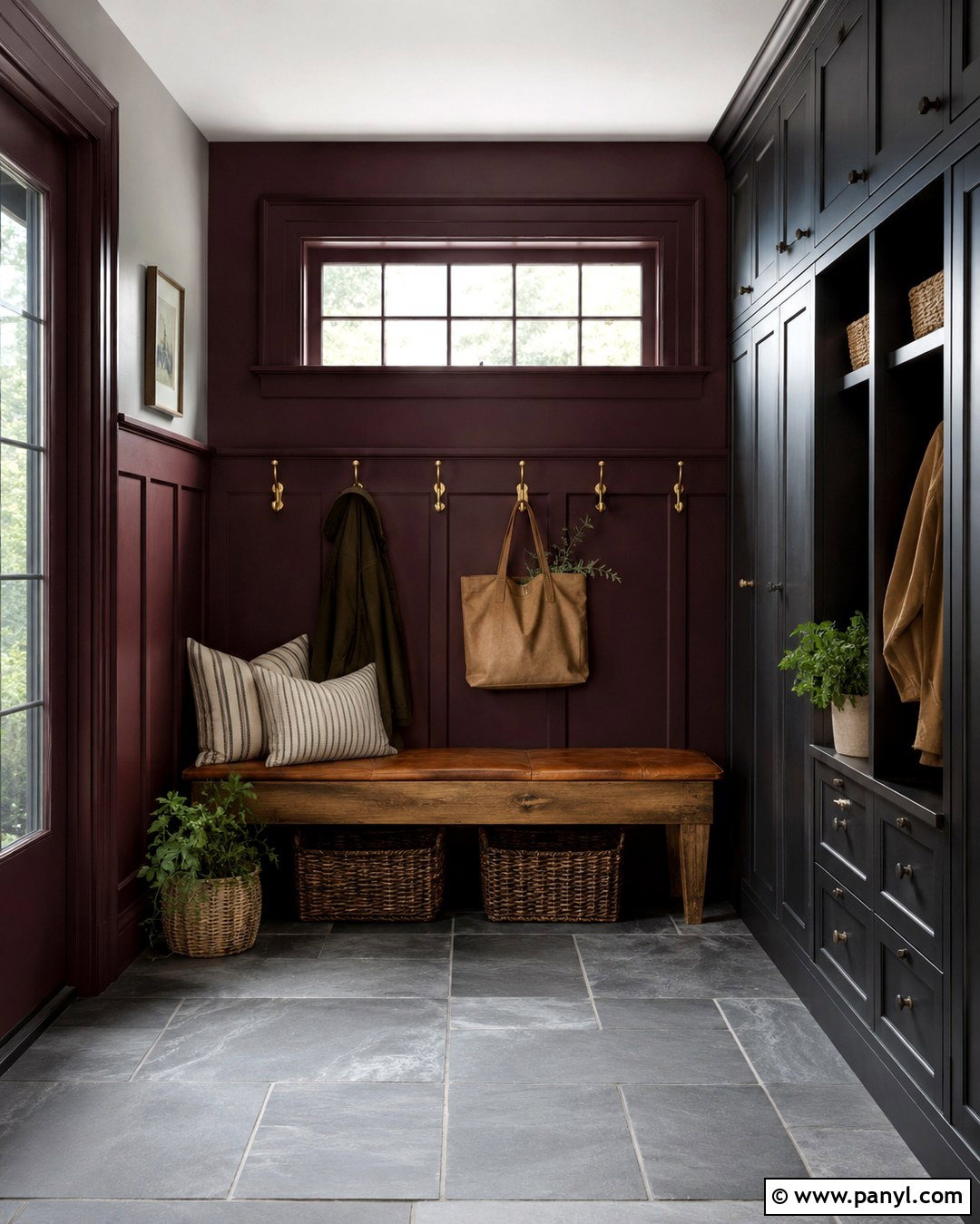 Dark Taupe Mudroom Walls - 20 Dark Mudroom Wall Colors