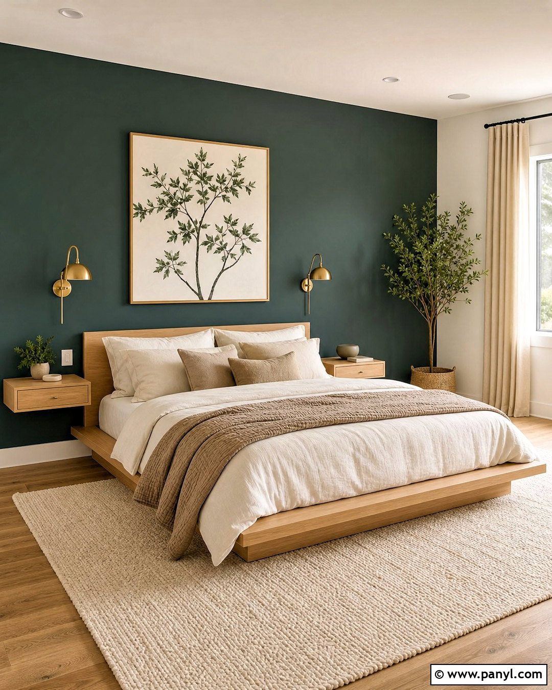 Dark Teal Accent Wall Bedroom - 20 teal wall bedroom ideas