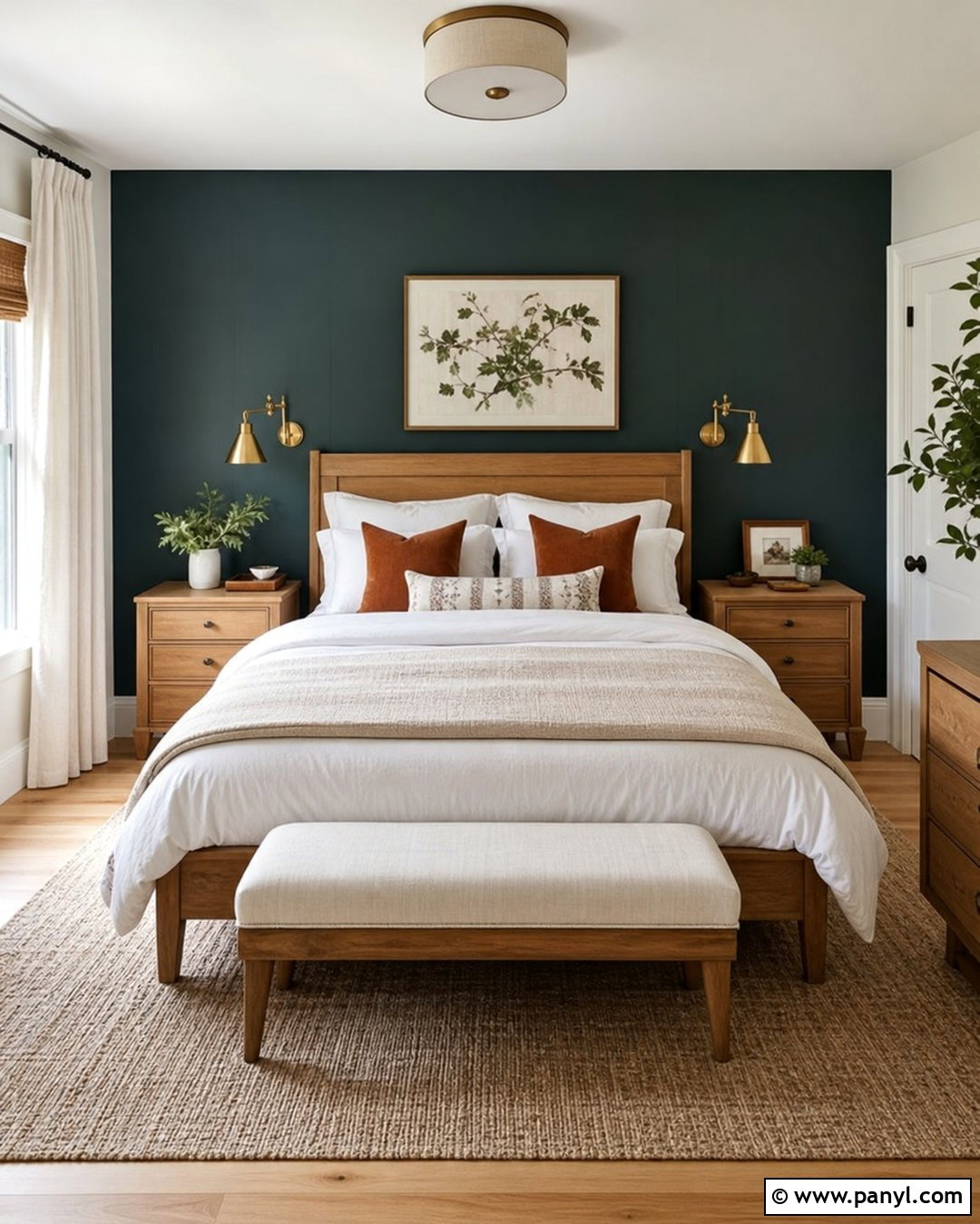 Dark Teal Accent Wall Bedroom - 30 dark teal accent wall ideas