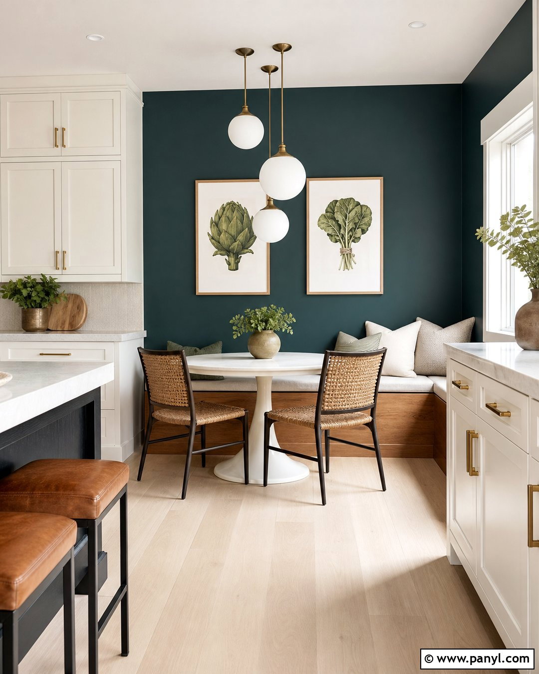Dark Teal Accent Wall Kitchen - 30 dark teal accent wall ideas