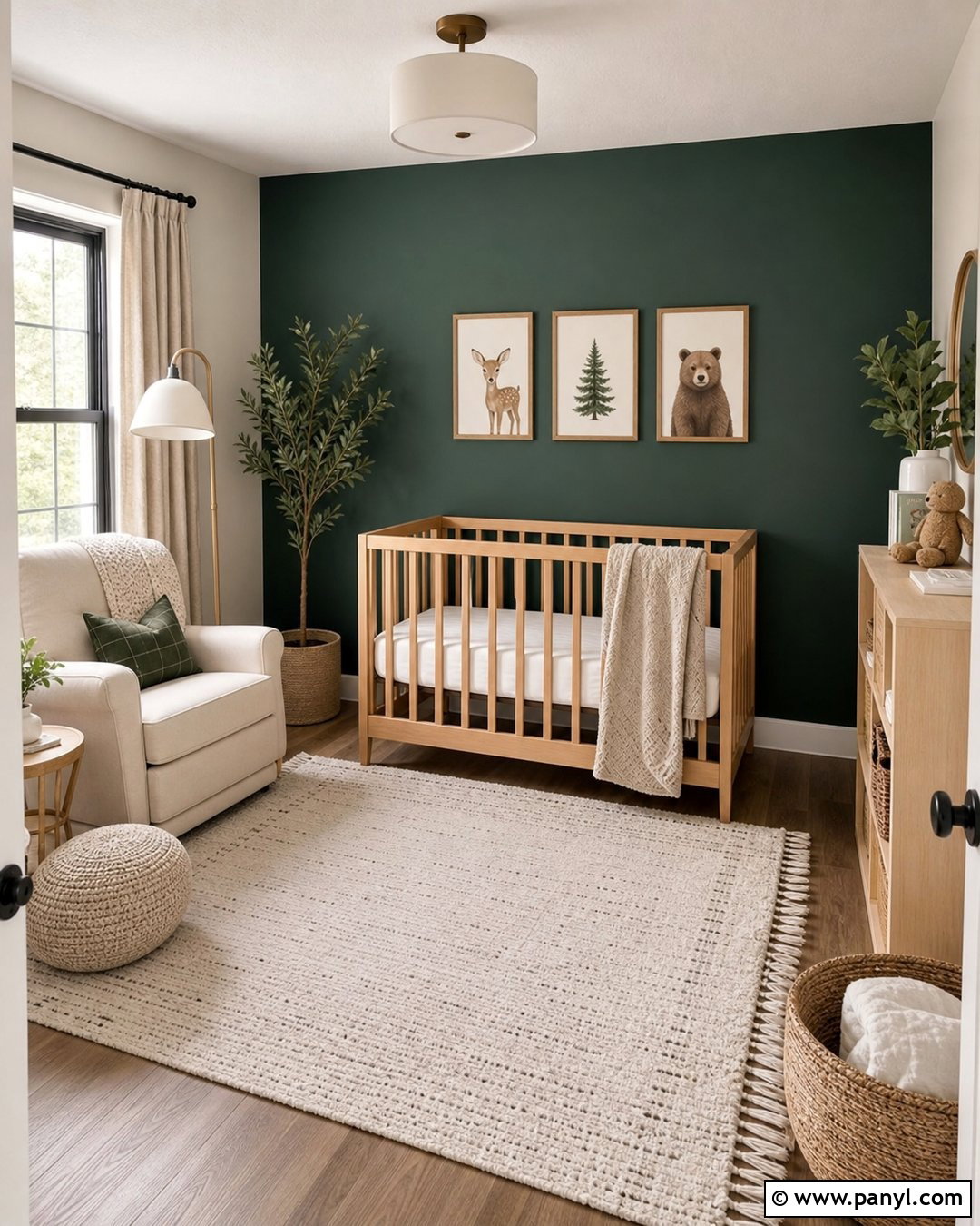 Dark Teal Accent Wall Nursery - 30 dark teal accent wall ideas