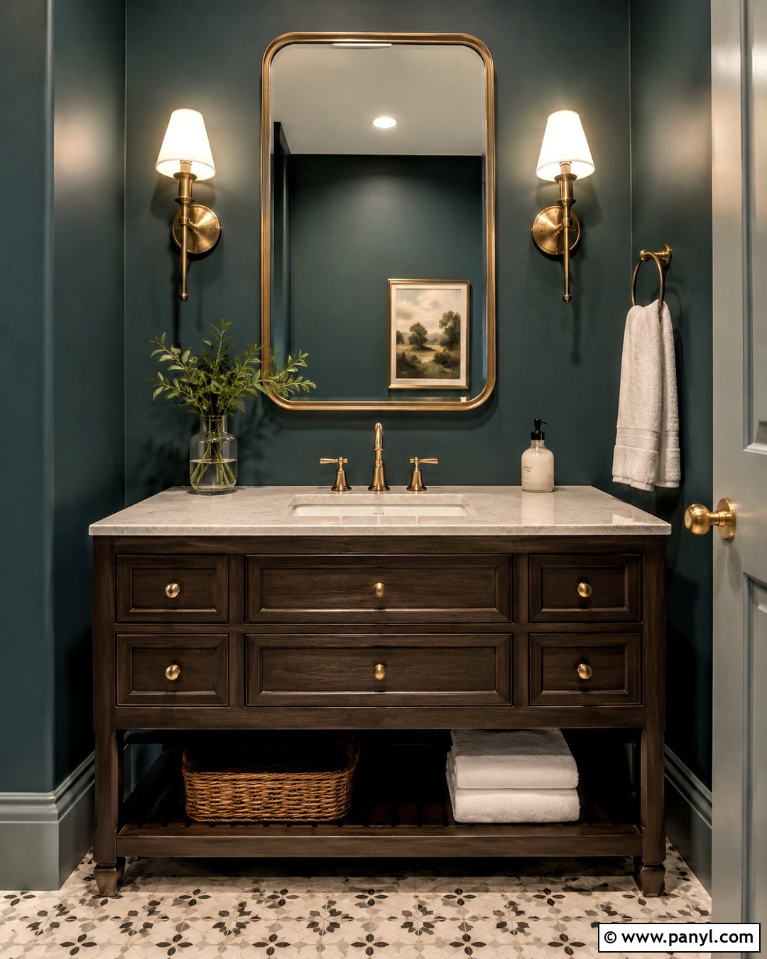 Dark Teal And Brass - 20 dark teal color palette ideas