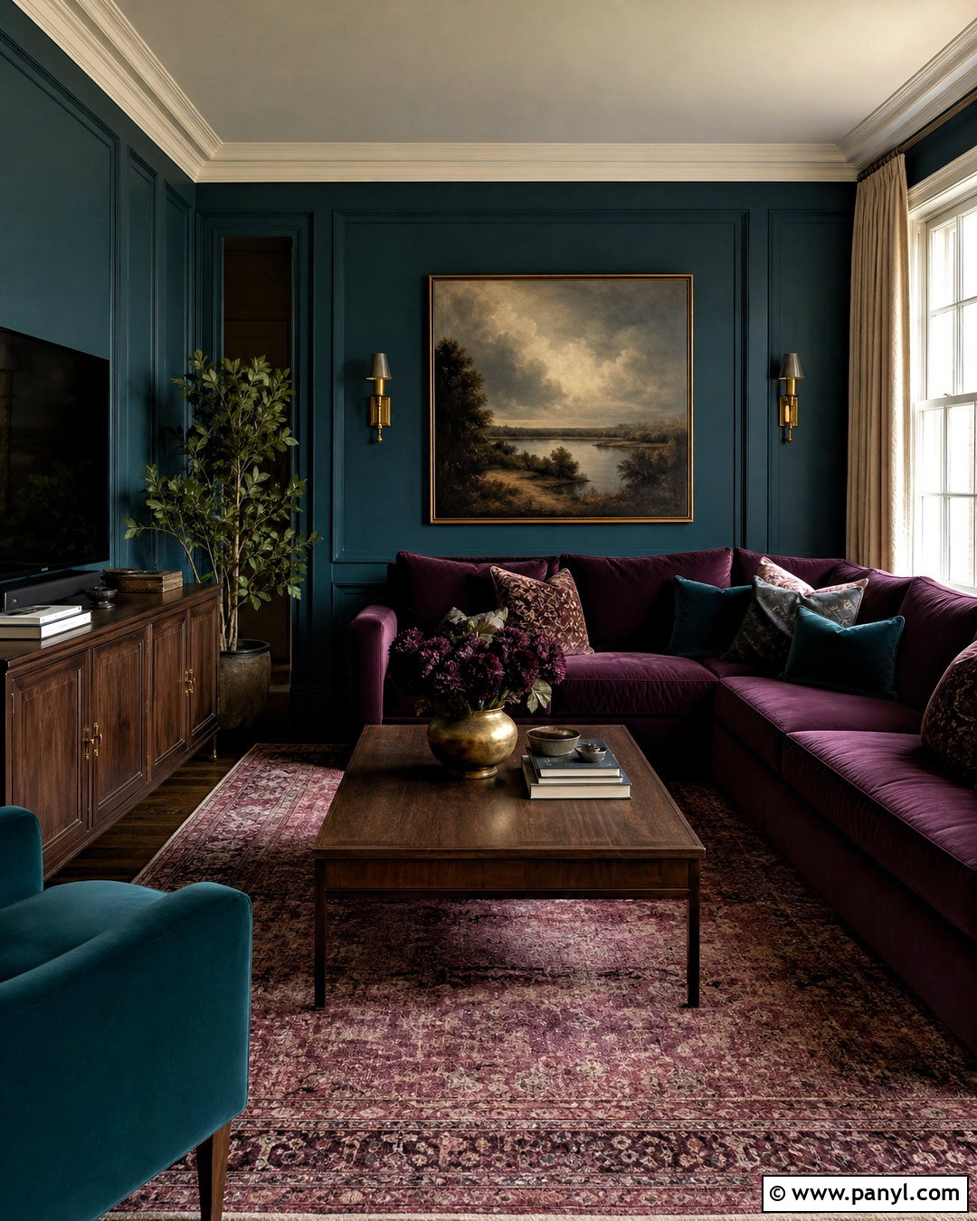 Dark Teal And Plum Living Room - 20 teal and purple living room ideas