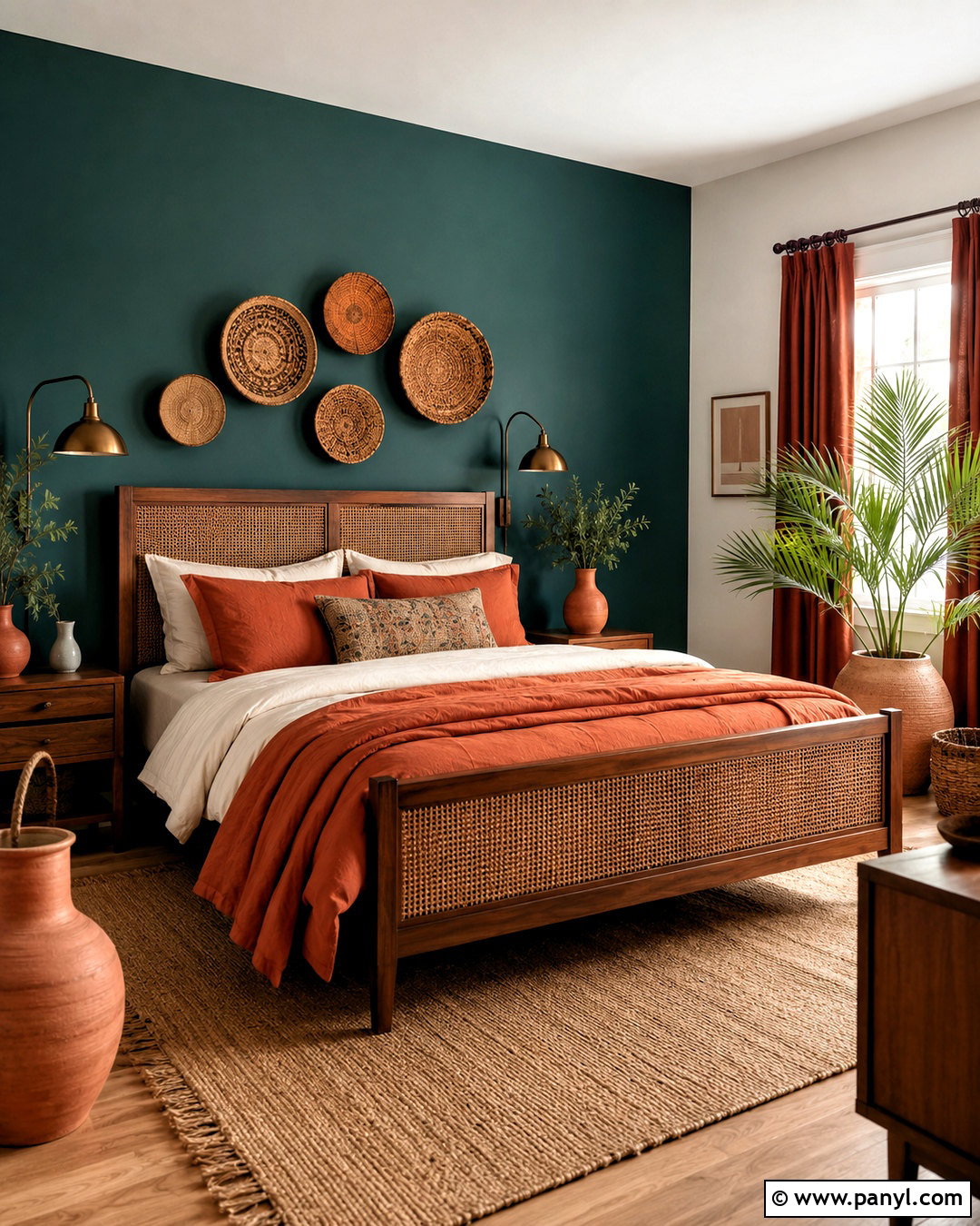 Dark Teal And Terracotta Bedroom - 20 dark teal bedroom ideas