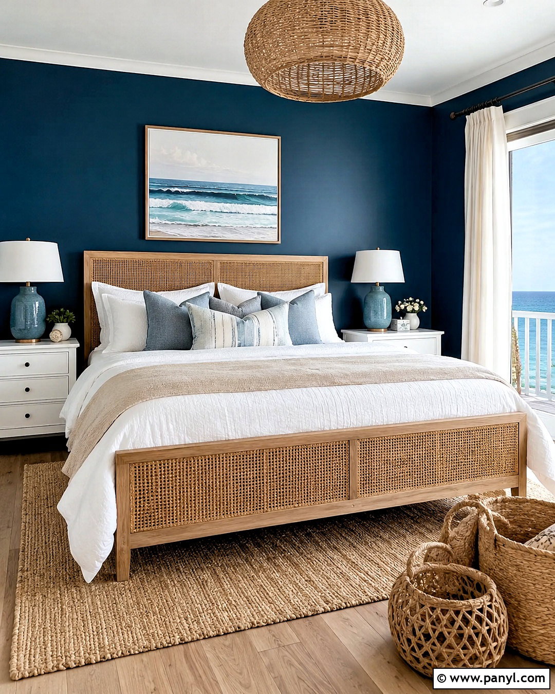 Dark Teal Coastal Bedroom - 20 dark teal bedroom ideas