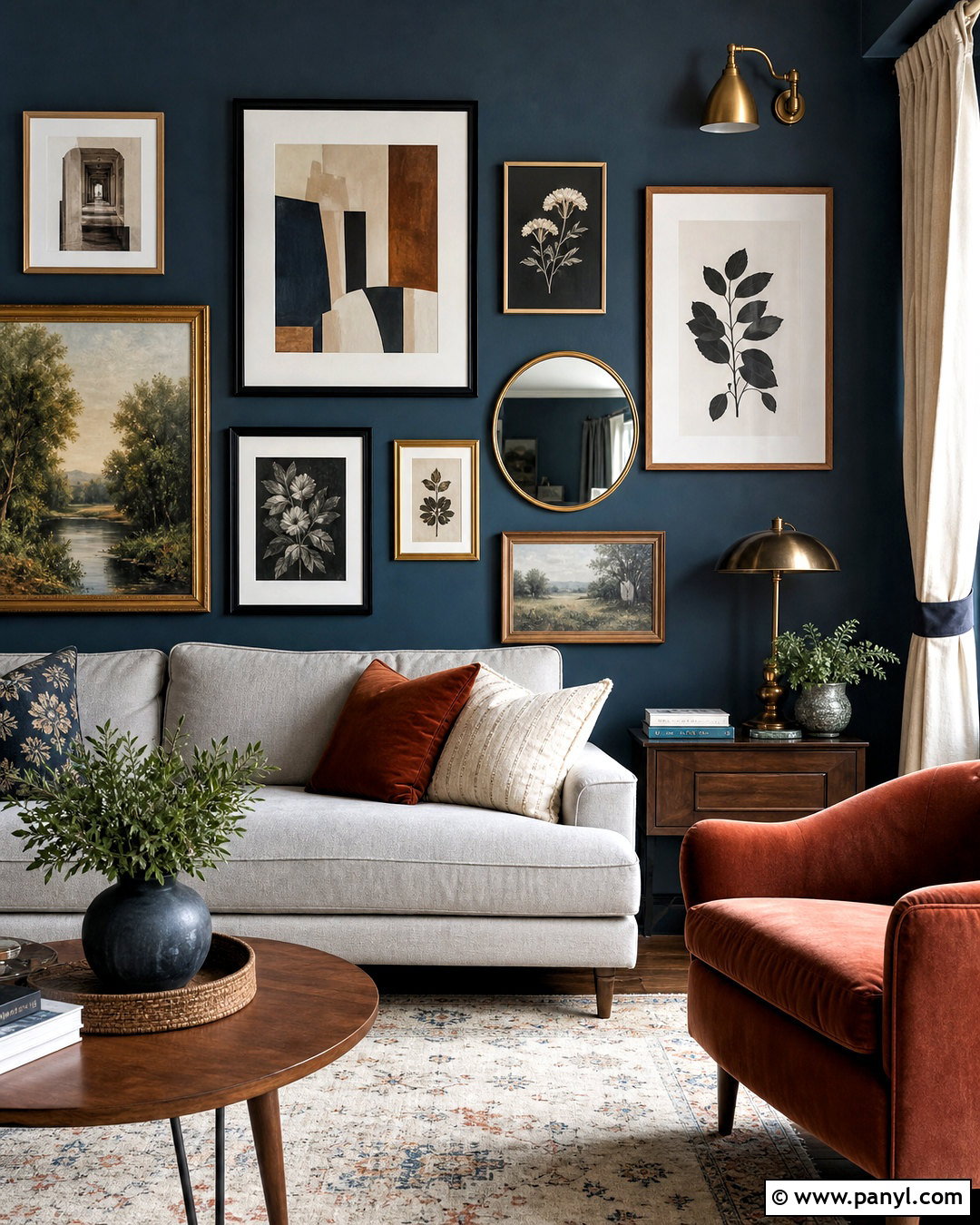 Dark Teal Gallery Wall - 20 dark teal walls